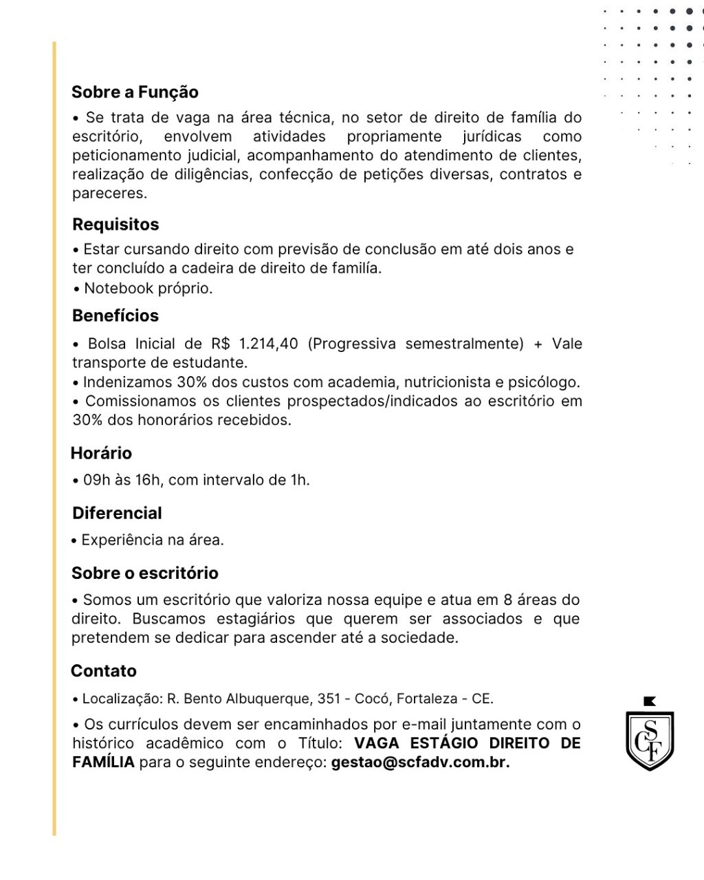 Instagram post from scfadvogadosbr. This post is in position 1.